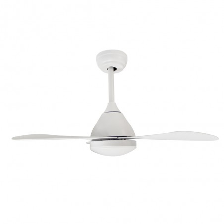 Ventilateur de plafond LED Cavil Mini Blanc CCT Dim (20W)
