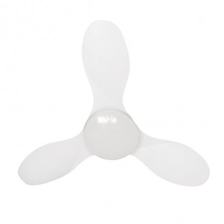 Ventilateur de plafond LED Cavil Mini Blanc CCT Dim (20W)
