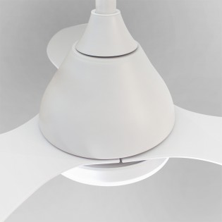 Ventilateur de plafond LED Cavil Mini Blanc CCT Dim (20W)