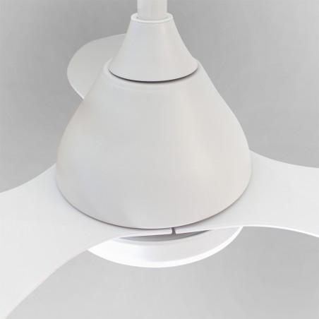 Ventilateur de plafond LED Cavil Mini Blanc CCT Dim (20W)