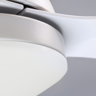Ventilateur de plafond LED Cavil Mini Blanc CCT Dim (20W)