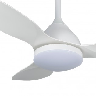 Ventilateur de plafond LED Cavil Mini Blanc CCT Dim (20W)