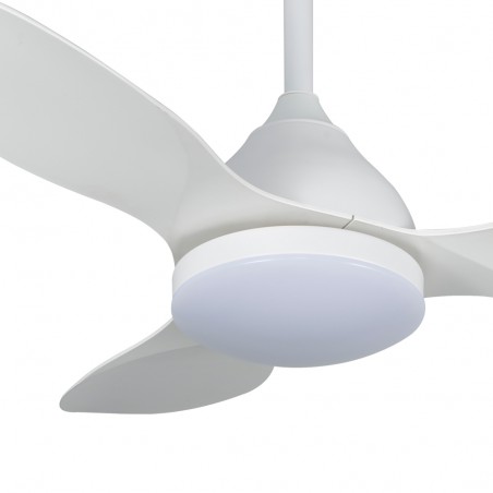 Ventilateur de plafond LED Cavil Mini Blanc CCT Dim (20W)
