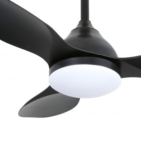 Ventilateur de plafond LED Cavil Mini Noir CCT Dim (20W)