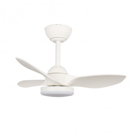 Ventilateur de plafond LED Cavil Mini S Blanc CCT Dim (20W)
