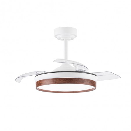 Ventilateur pales rabattables LED Tamero Cerise CCT Dim (46W)