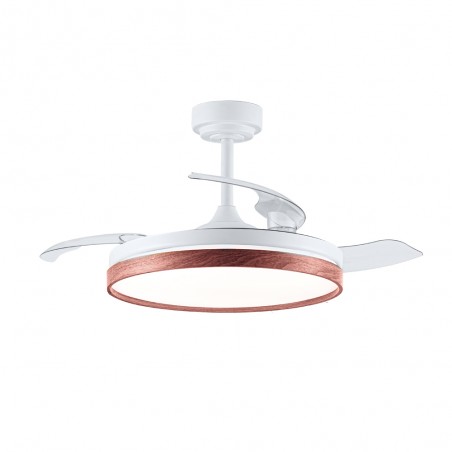 Ventilateur pales rabattables LED Tamero Cerise CCT Dim (72W)