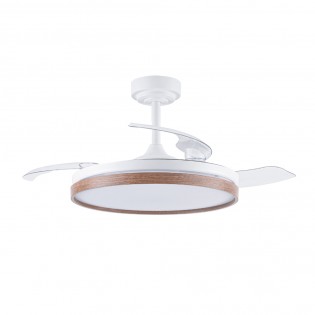 Ventilateur pales rabattables LED Tamero Cerise CCT Dim (72W)