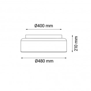 Ventilateur de plafond LED Alan Move CCT Dim (38W)