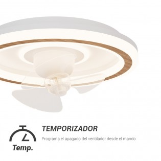 Ventilateur de plafond LED Alan Move CCT Dim (38W)