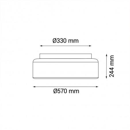 Ventilateur de plafond LED Daya CCT Dim (32W)