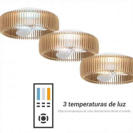 Ventilateur de plafond LED Daya CCT Dim (32W)