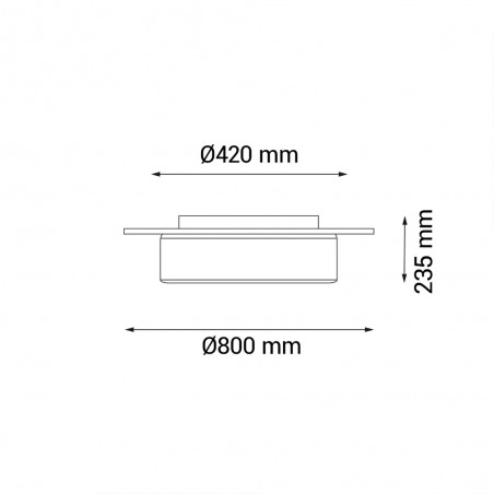 Ventilateur de plafond LED Fono CCT Dim (32W)