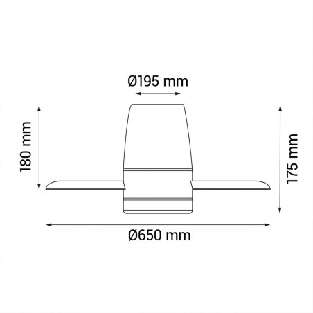 Ventilateur de plafond LED Monty CCT Dim (21W)