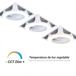 Ventilateur plafond modulaire LED UFO Armstrong CCT Dim (44W)