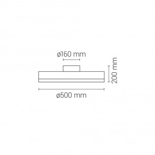 Ventilateur de plafond LED Seed CCT Dim (26W)