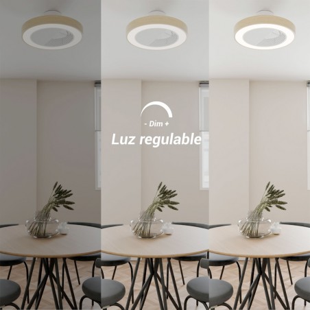 Ventilateur de plafond LED Seed CCT Dim (26W)
