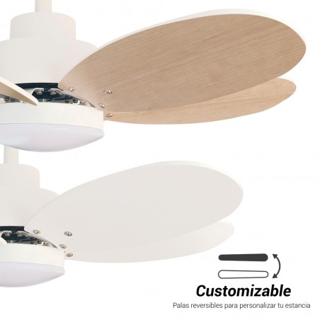 Ventilateur avec lumiere LED Rainbow CCT (18W)