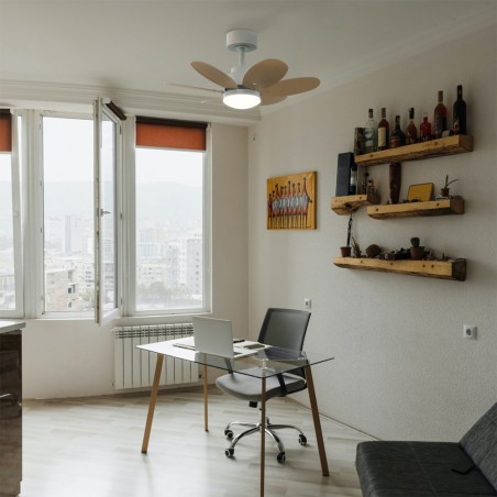 Ventilateur avec lumiere LED Rainbow CCT (18W)