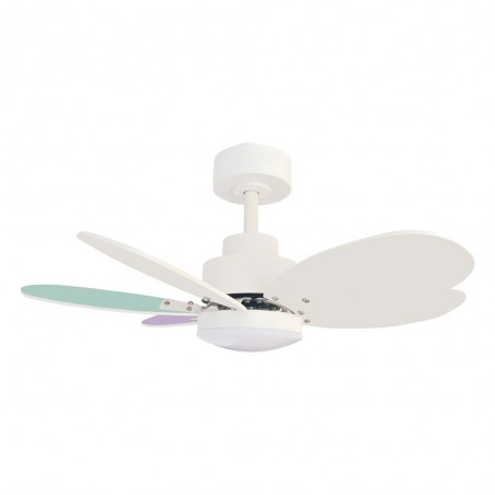 Ventilateur de plafond LED Rainbow S Multicolor CCT Dim (18W)