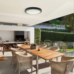 Plafonnier d'exterieur LED Gelys Rond (30W)