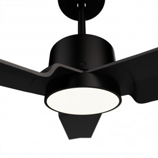 Ventilateur de plafond LED Anne Noir CCT Dim (20W)