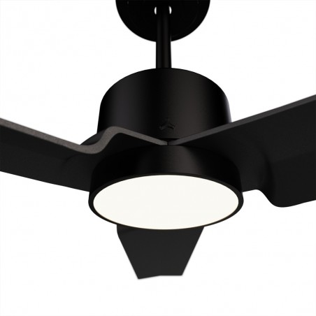 Ventilateur de plafond LED Anne Noir CCT Dim (20W)