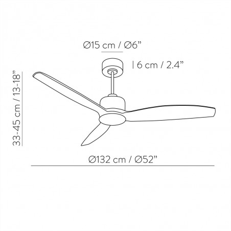 Ventilateur de plafond Garbin