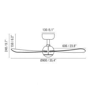 Ventilateur de plafond Sfera S