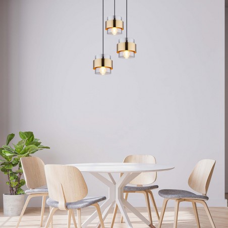 Lámpe a suspension Milley (3 Lumieres)