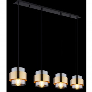 Lámpe a suspension linéaire Milley (4 Lumieres)