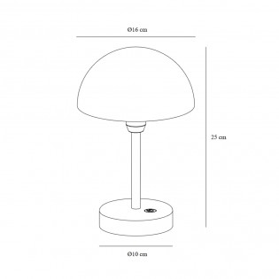 Lampe de table LED rechargeable Ellen To-Go (2,8W)