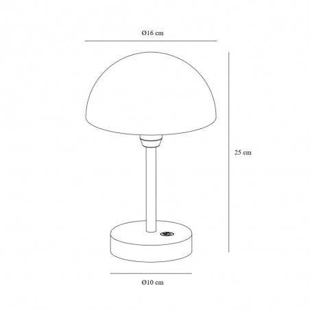 Lampe de table LED rechargeable Ellen To-Go (2,8W)