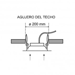 Downlight LED lumière froide ronde (18W)