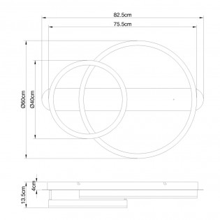 Plafónnier LED Augusto RGB CCT (50W)