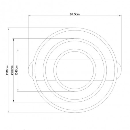Lámpe a suspension LED Augusto RGB CCT (72W)