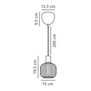 Lampe de suspension Milford Mini