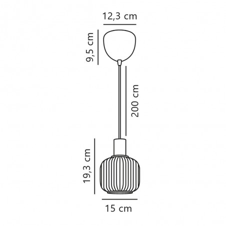 Lampe de suspension Milford Mini