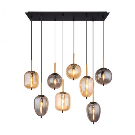 Lámpe a suspension Blacky Mix (8 lumieres)