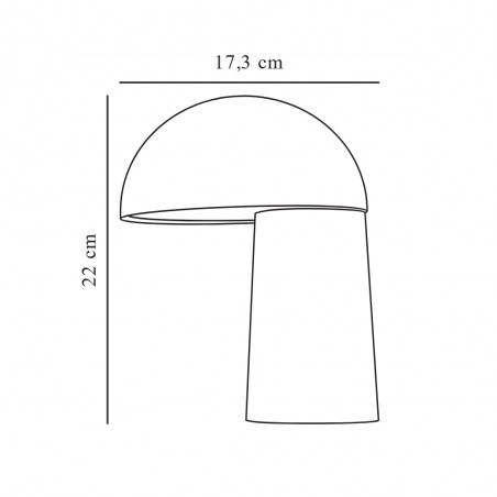 Lampe de table LED rechargeable Faye 3-Step Dim (3,7W)