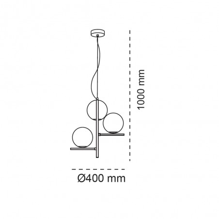 Lampe de suspension Boston (3 lumieres)