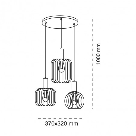 Lampe de plafond Sofis (3 lumieres)