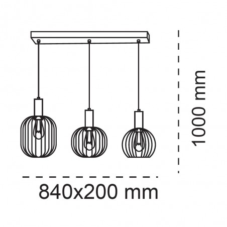 Lampe de plafond Sofis II (3 lumieres)