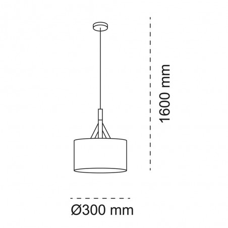 Lampe de plafond Abi 30