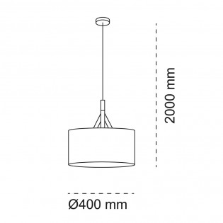 Lampe de plafond Abi 40