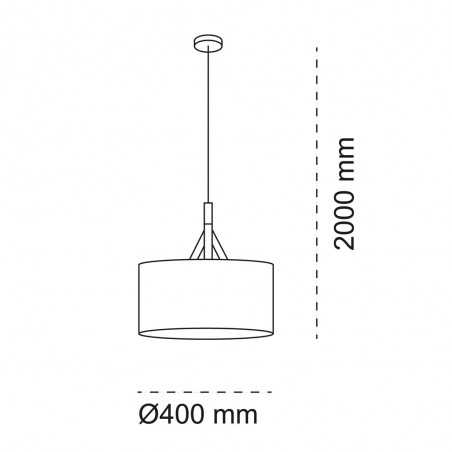 Lampe de plafond Abi 40