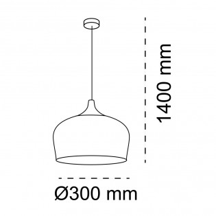 Lampe de plafond Zora
