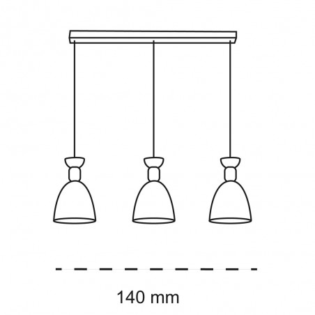 Lampe suspendue Cloe (3 lumières)