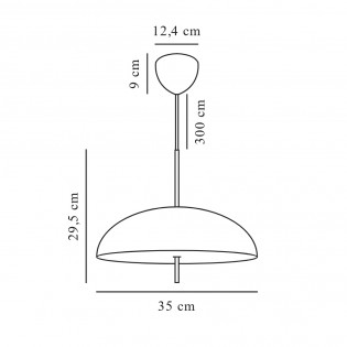 Lampe de plafond Versale 35