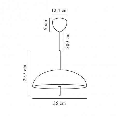 Lampe de plafond Versale 35